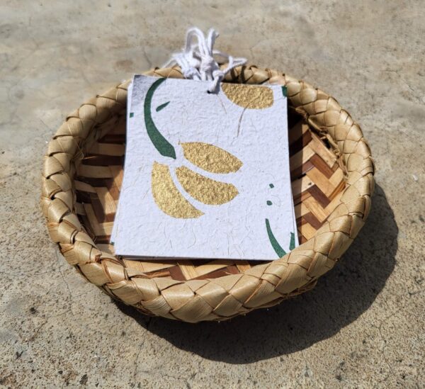 Gift Tags - gold-green-dancing