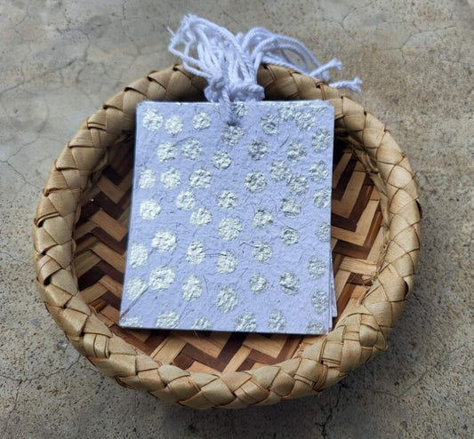 Gift Tags - Silver-chui-dots