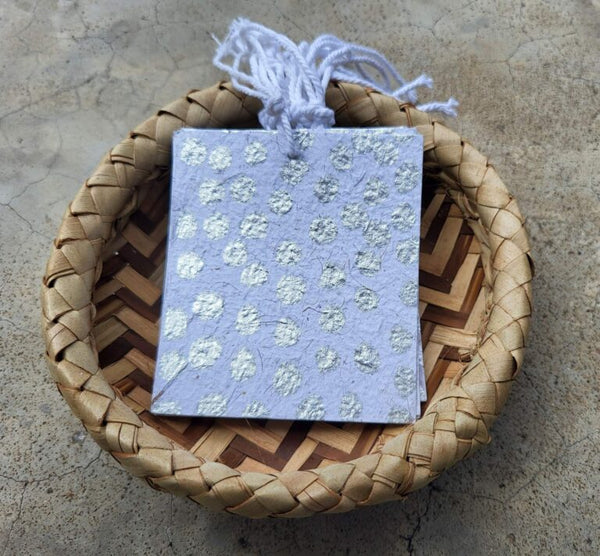 Gift Tags - Silver-chui-dots