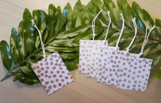 Gift Tags - Silver-snow-drops