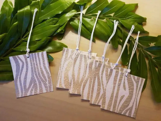 Gift Tags - Silver-zebra